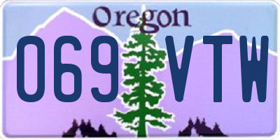 OR license plate 069VTW