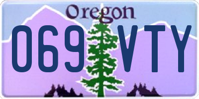 OR license plate 069VTY