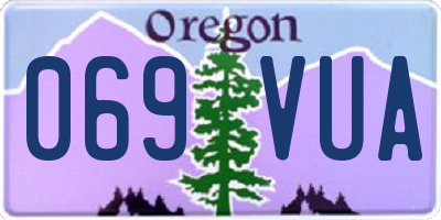OR license plate 069VUA