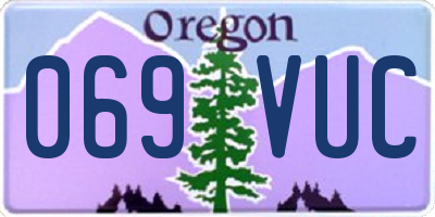 OR license plate 069VUC