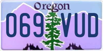 OR license plate 069VUD