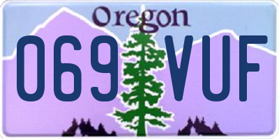 OR license plate 069VUF