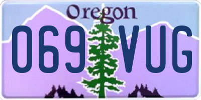 OR license plate 069VUG