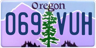 OR license plate 069VUH