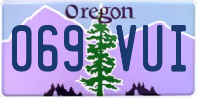 OR license plate 069VUI