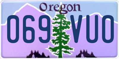 OR license plate 069VUO