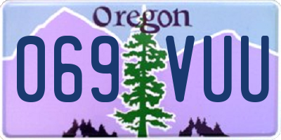 OR license plate 069VUU