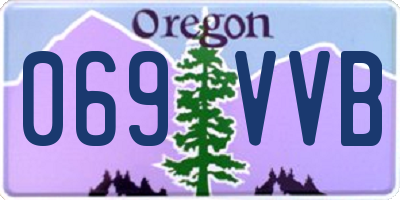 OR license plate 069VVB