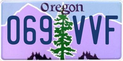 OR license plate 069VVF