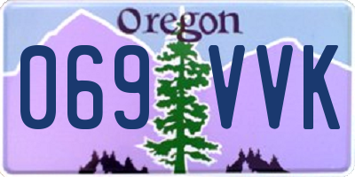 OR license plate 069VVK