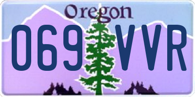 OR license plate 069VVR