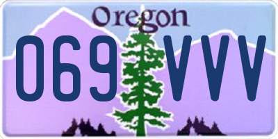 OR license plate 069VVV
