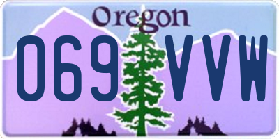 OR license plate 069VVW
