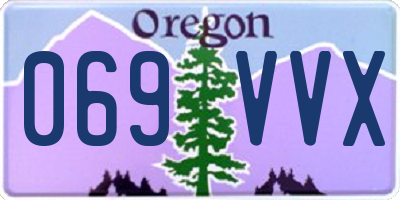 OR license plate 069VVX