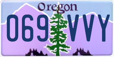 OR license plate 069VVY