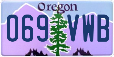OR license plate 069VWB