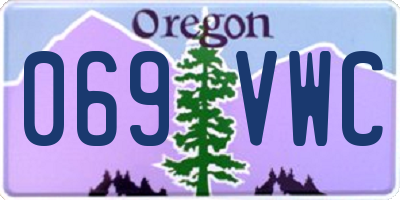 OR license plate 069VWC
