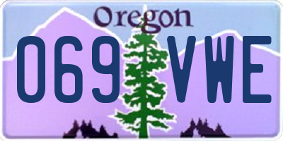 OR license plate 069VWE
