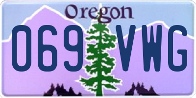 OR license plate 069VWG