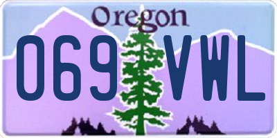 OR license plate 069VWL
