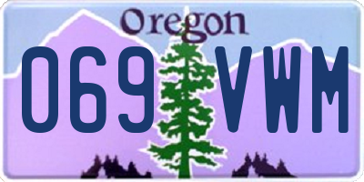 OR license plate 069VWM