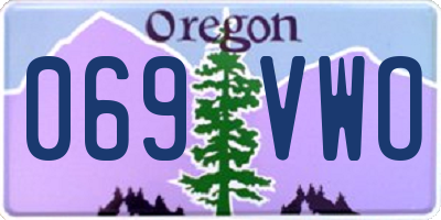 OR license plate 069VWO