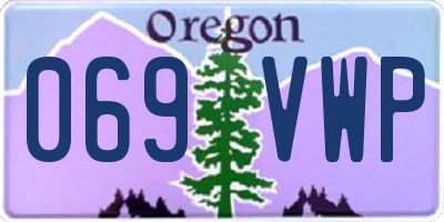 OR license plate 069VWP