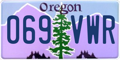 OR license plate 069VWR