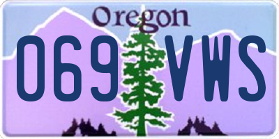 OR license plate 069VWS