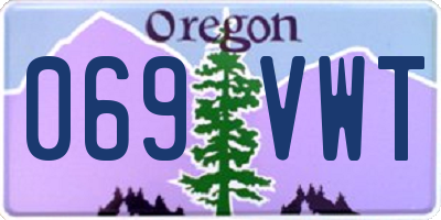 OR license plate 069VWT