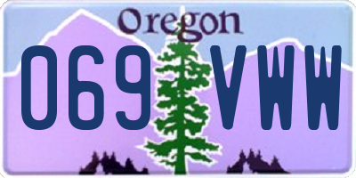 OR license plate 069VWW
