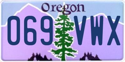 OR license plate 069VWX