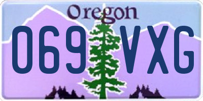OR license plate 069VXG