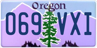 OR license plate 069VXI