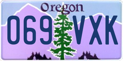 OR license plate 069VXK