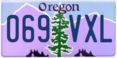 OR license plate 069VXL
