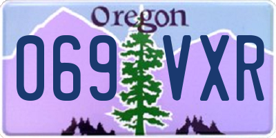 OR license plate 069VXR