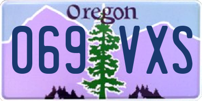 OR license plate 069VXS