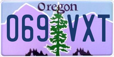 OR license plate 069VXT