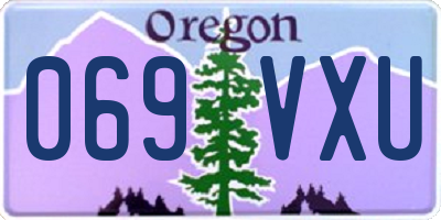 OR license plate 069VXU