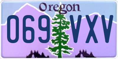 OR license plate 069VXV