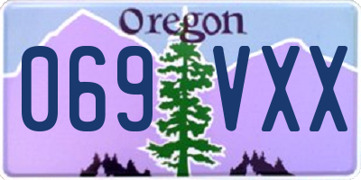 OR license plate 069VXX
