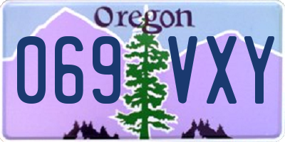 OR license plate 069VXY