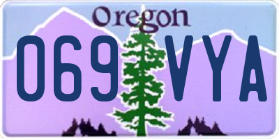 OR license plate 069VYA