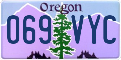 OR license plate 069VYC