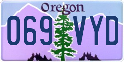 OR license plate 069VYD