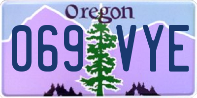 OR license plate 069VYE
