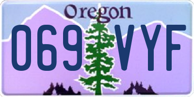 OR license plate 069VYF