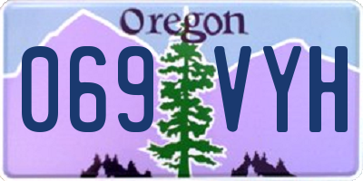 OR license plate 069VYH