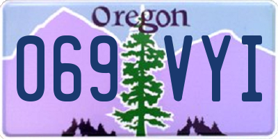 OR license plate 069VYI